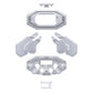 eXtremeRate Replacement K1 K2 K3 K4 Back Paddles for eXtremeRate BEYOND Back Paddles Kit, Compatible with PS5 Edge Controller - Solid White