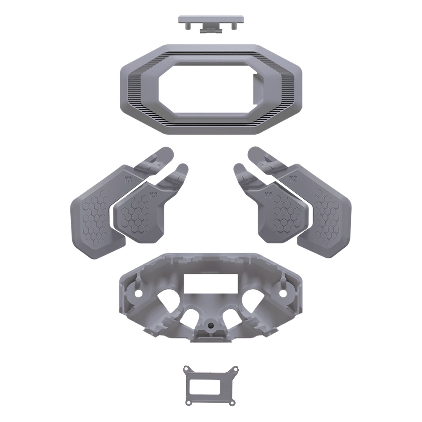 eXtremeRate Replacement K1 K2 K3 K4 Back Paddles for eXtremeRate BEYOND Back Paddles Kit, Compatible with PS5 Edge Controller - New Hope Gray