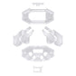 eXtremeRate Replacement K1 K2 K3 K4 Back Paddles for eXtremeRate BEYOND Back Paddles Kit, Compatible with PS5 Edge Controller - Clear