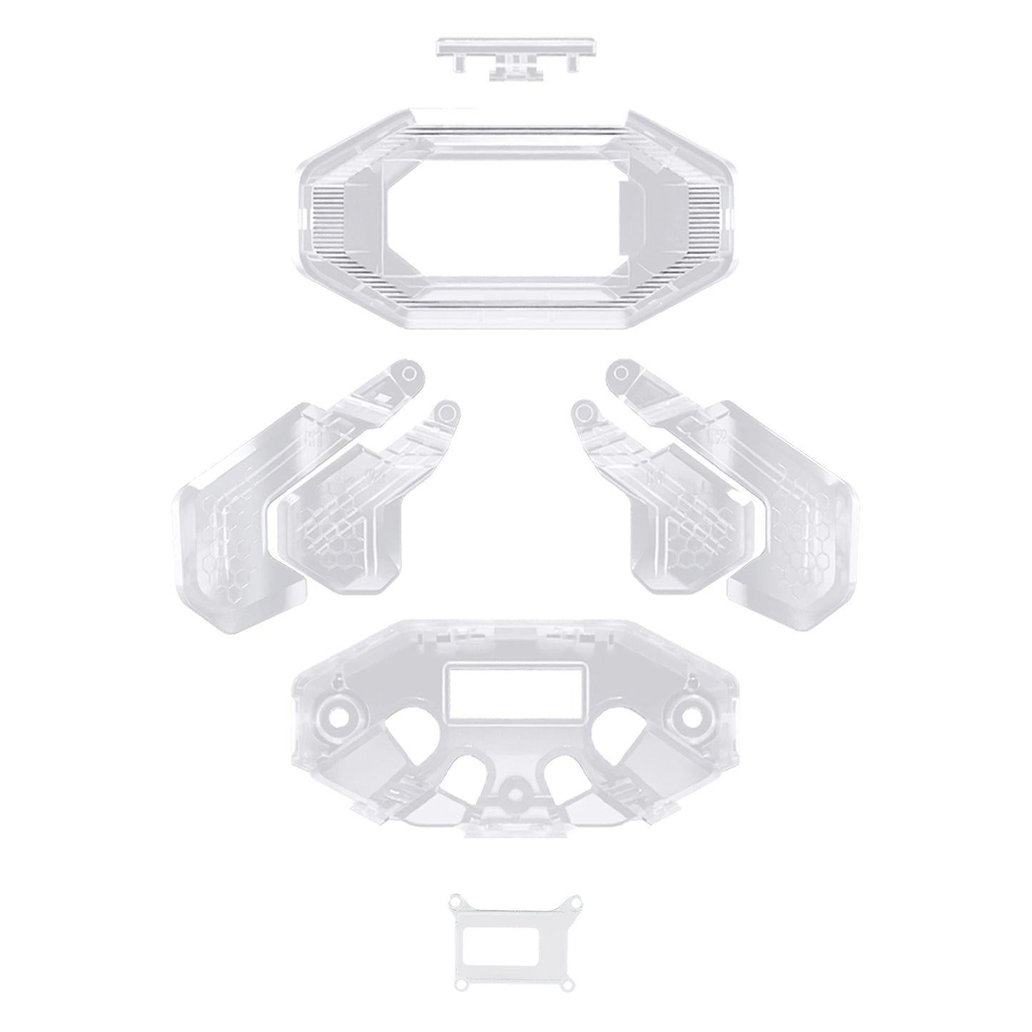 eXtremeRate Replacement K1 K2 K3 K4 Back Paddles for eXtremeRate BEYOND Back Paddles Kit, Compatible with PS5 Edge Controller - Clear