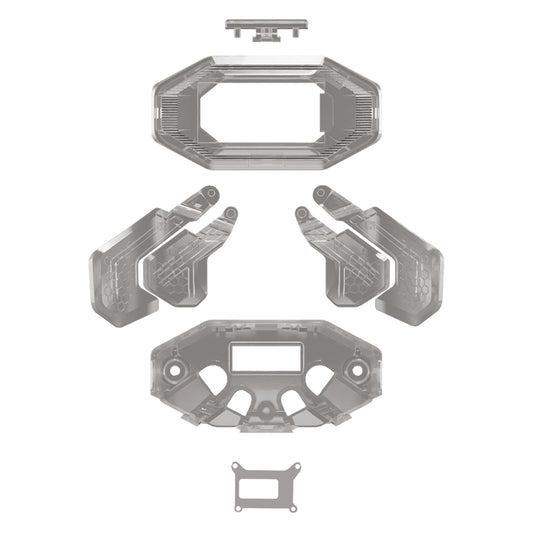 eXtremeRate Replacement K1 K2 K3 K4 Back Paddles for eXtremeRate BEYOND Back Paddles Kit, Compatible with PS5 Edge Controller - Clear Slate Black
