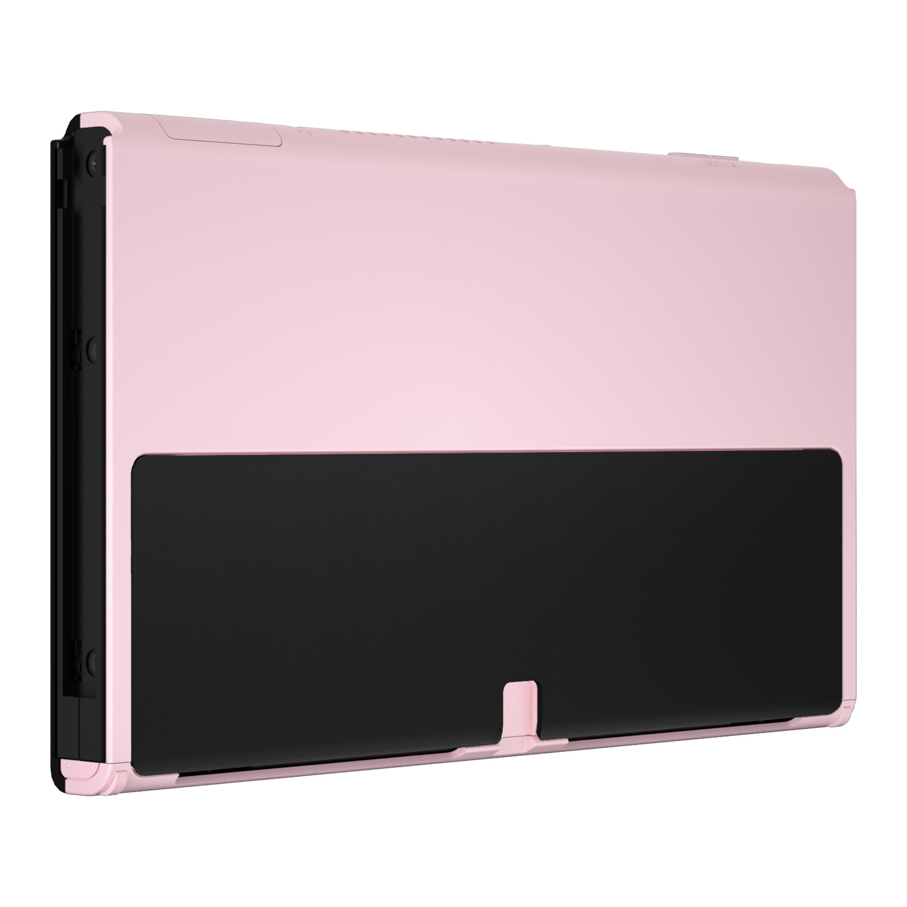 eXtremeRate Retail eXtremeRate Cherry Blossoms Pink Soft Touch Console Back Plate DIY Replacement Housing Shell Case for Nintendo Switch OLED Console – JoyCon Shell & Kickstand NOT Included - BNSOP3003