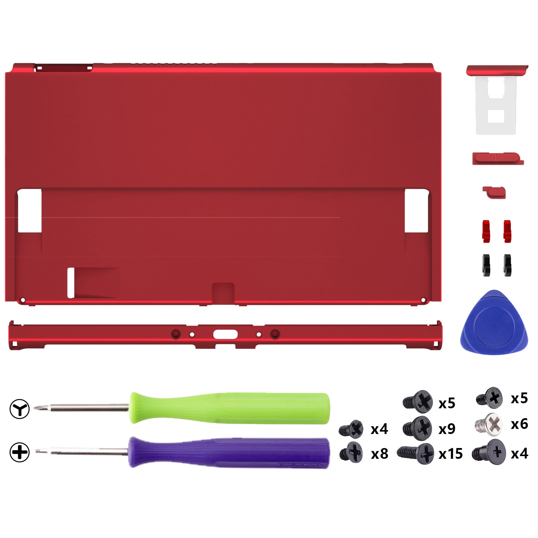 eXtremeRate Vampire Red Soft Touch Console Back Plate DIY