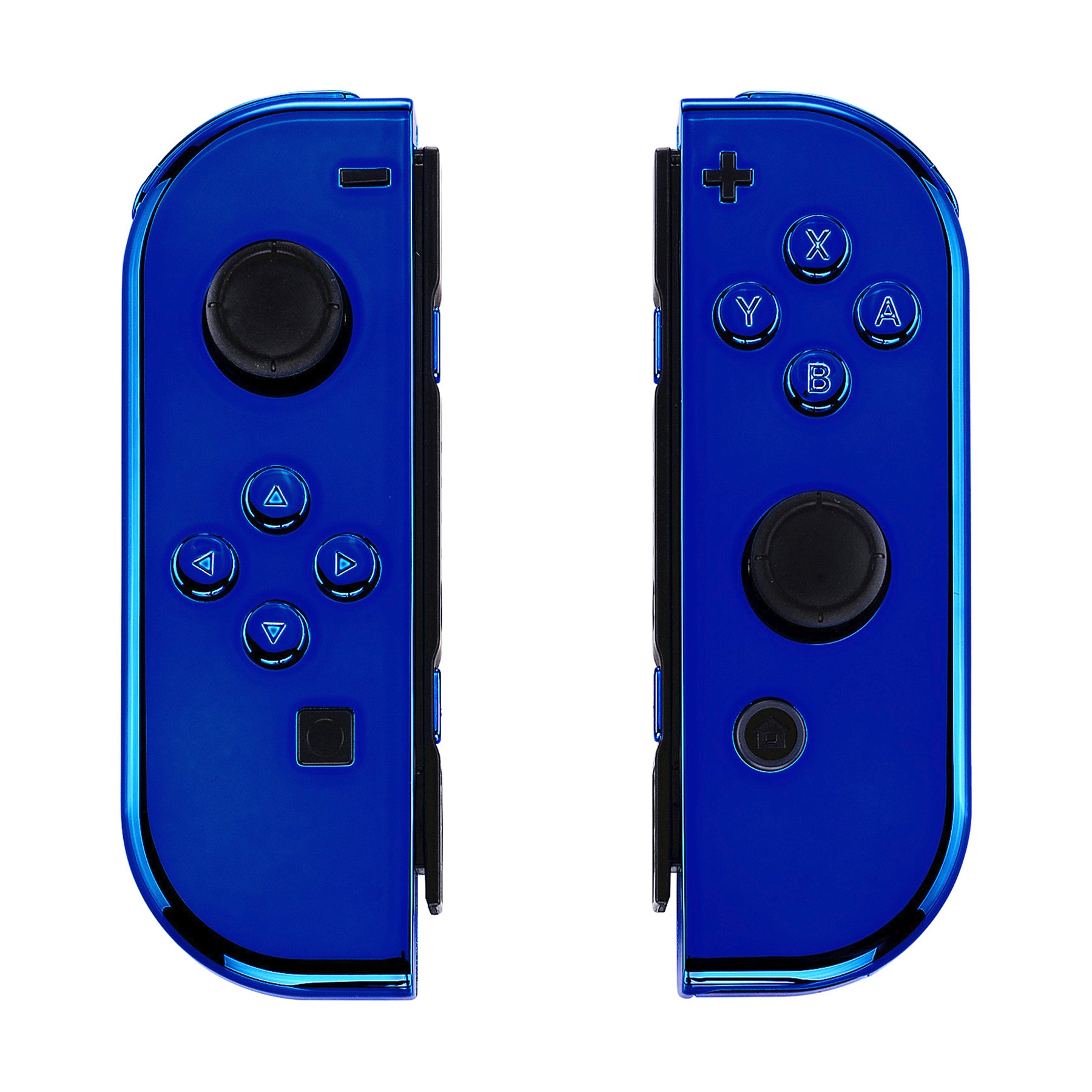 eXtremeRate Chrome Blue for Joycon Handheld Controller Housing
