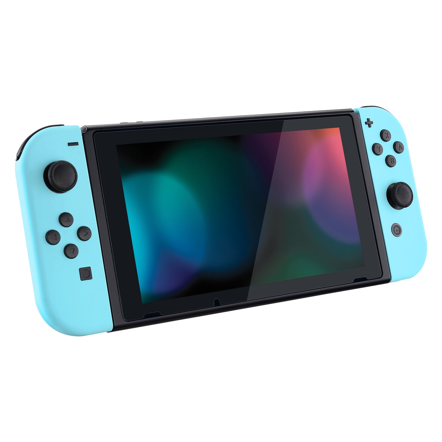 eXtremeRate Replacement Full Set Shell Case with Buttons for Joycon of NS Switch - Heaven Blue