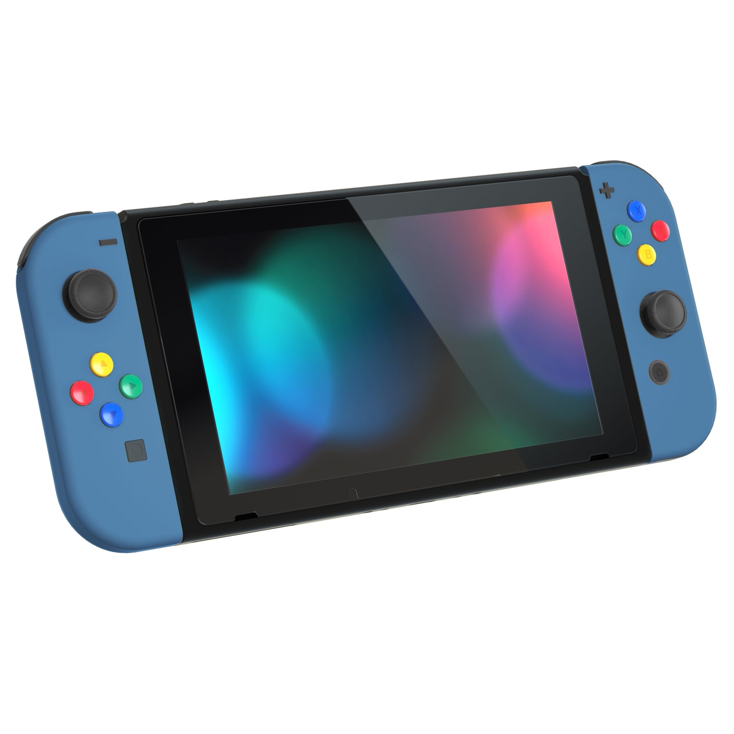 eXtremeRate Replacement Full Set Shell Case with Buttons for Joycon of NS Switch - Airforce Blue
