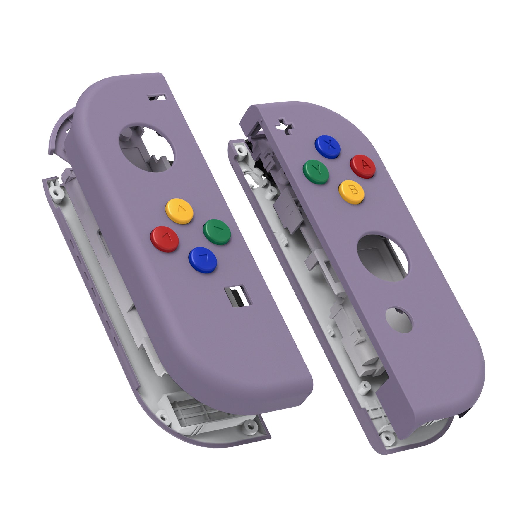 eXtremeRate Soft Touch Dark Grayish Violet for Joycon Handheld