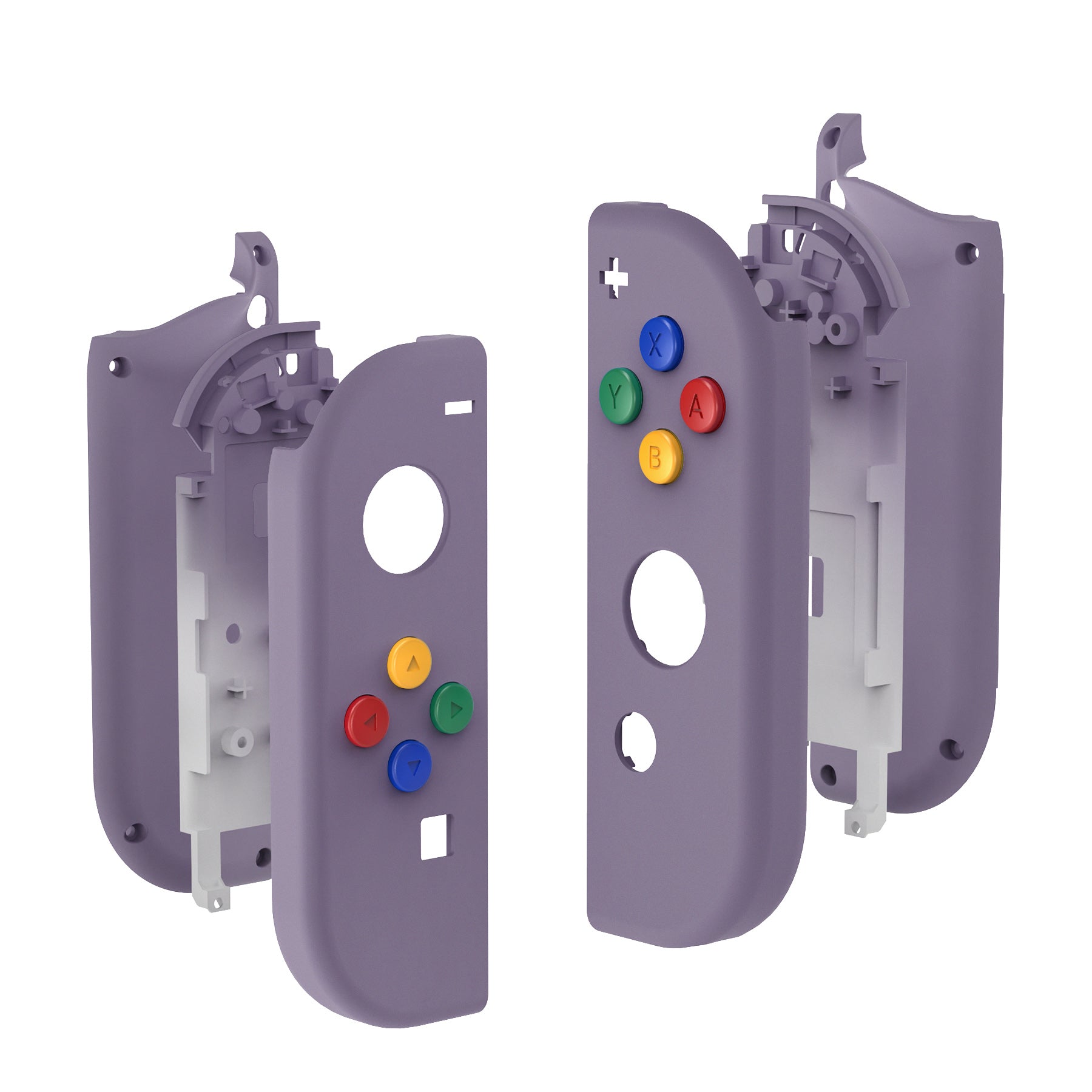 eXtremeRate Soft Touch Dark Grayish Violet for Joycon Handheld