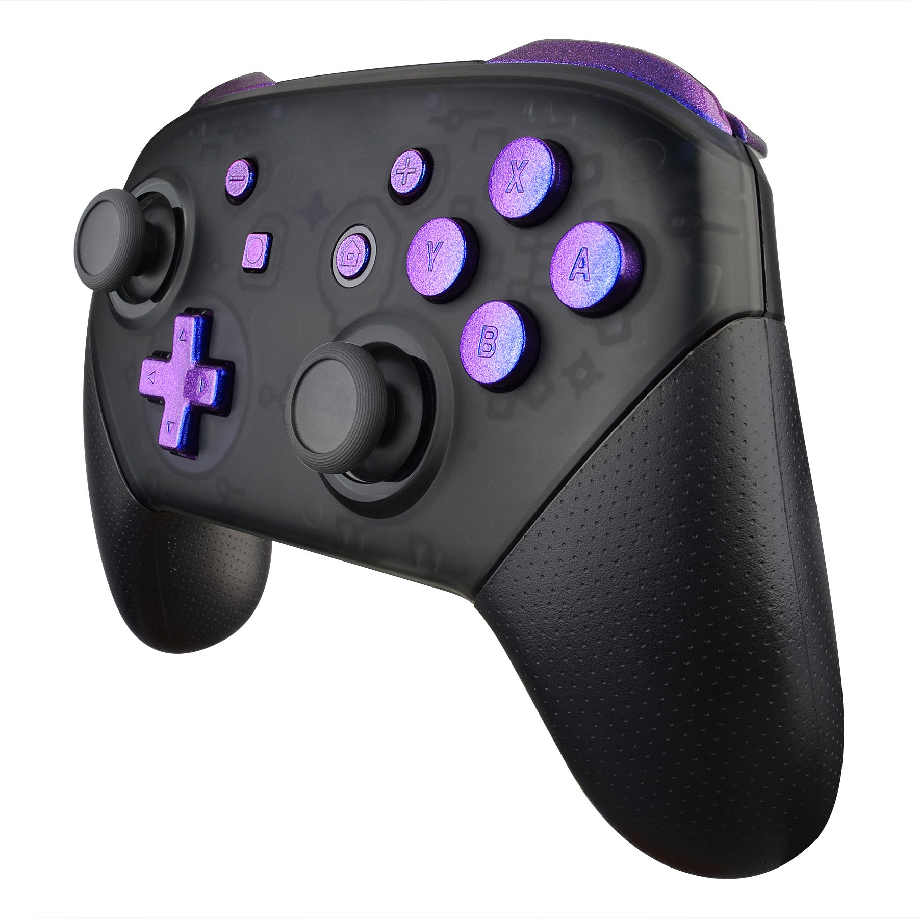eXtremeRate Purple Blue Chameleon Repair ABXY D-pad ZR ZL L R Keys