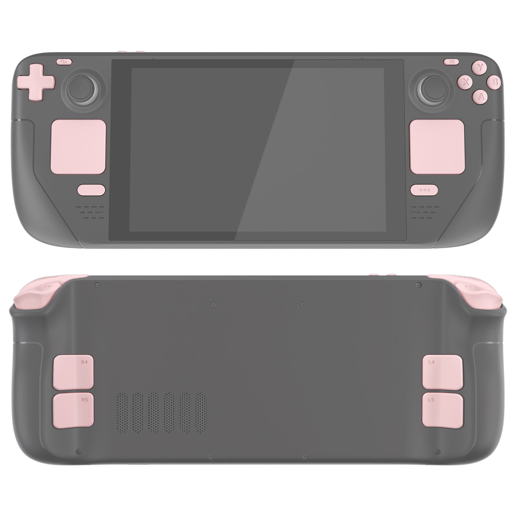 eXtremeRate Cherry Blossoms Pink Replacement Full Set Buttons for