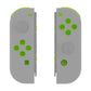 eXtremeRate Retail Clear Lime Green Replacement DIY Colorful ABXY Buttons Directions Keys Repair Kits with Tools for NS Switch JoyCon & OLED JoyCon - JoyCon Shell NOT Included - AJ120