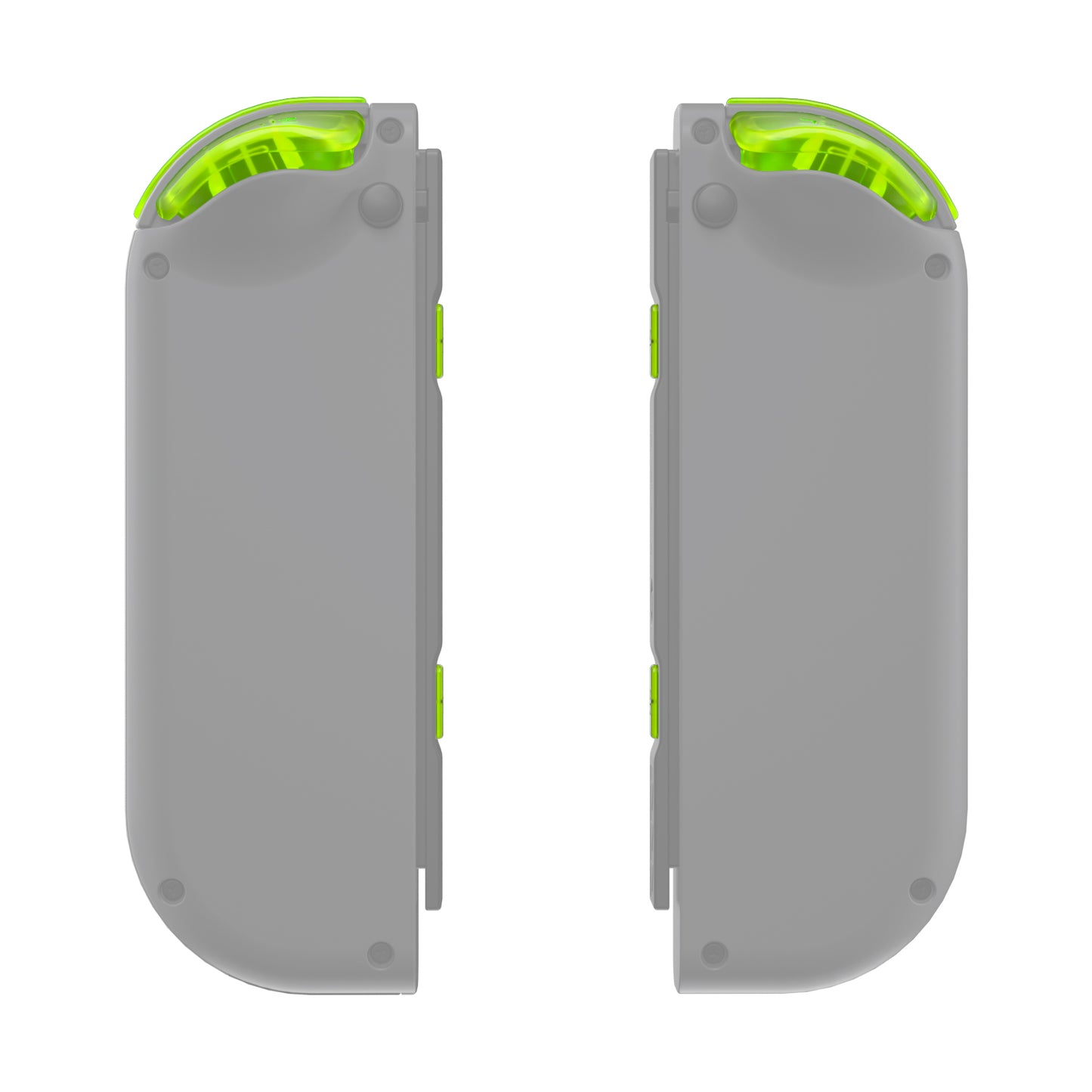 eXtremeRate Retail Clear Lime Green Replacement DIY Colorful ABXY Buttons Directions Keys Repair Kits with Tools for NS Switch JoyCon & OLED JoyCon - JoyCon Shell NOT Included - AJ120