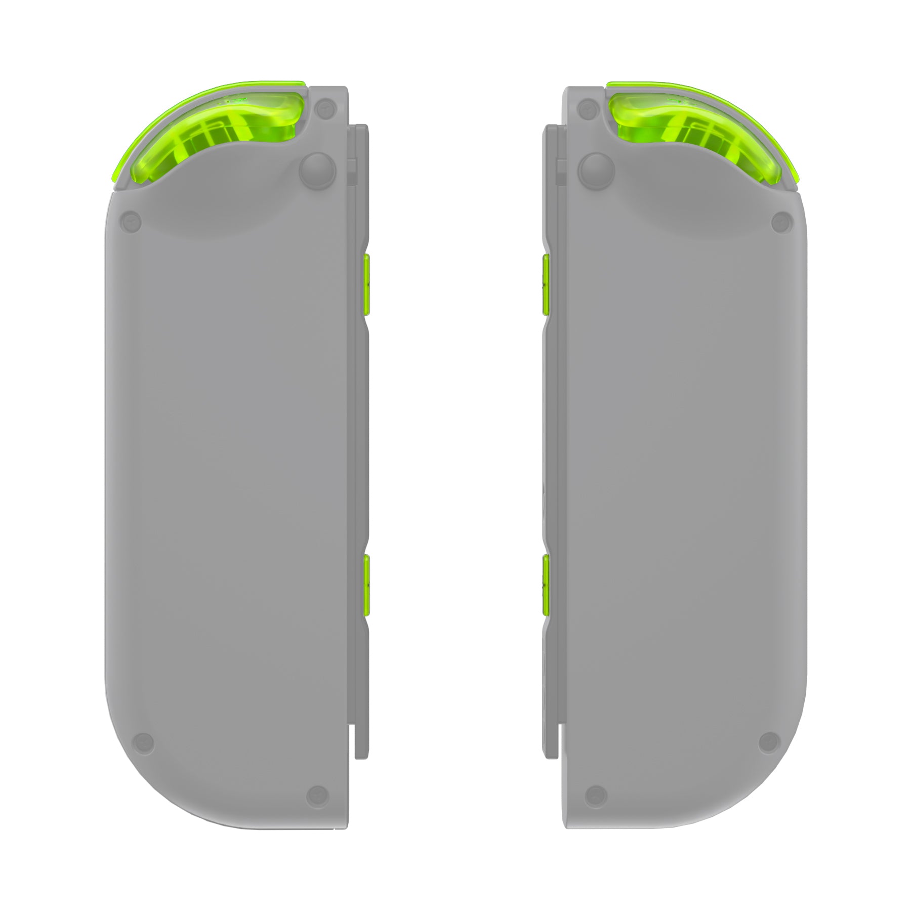 eXtremeRate Retail Clear Lime Green Replacement DIY Colorful ABXY Buttons Directions Keys Repair Kits with Tools for NS Switch JoyCon & OLED JoyCon - JoyCon Shell NOT Included - AJ120