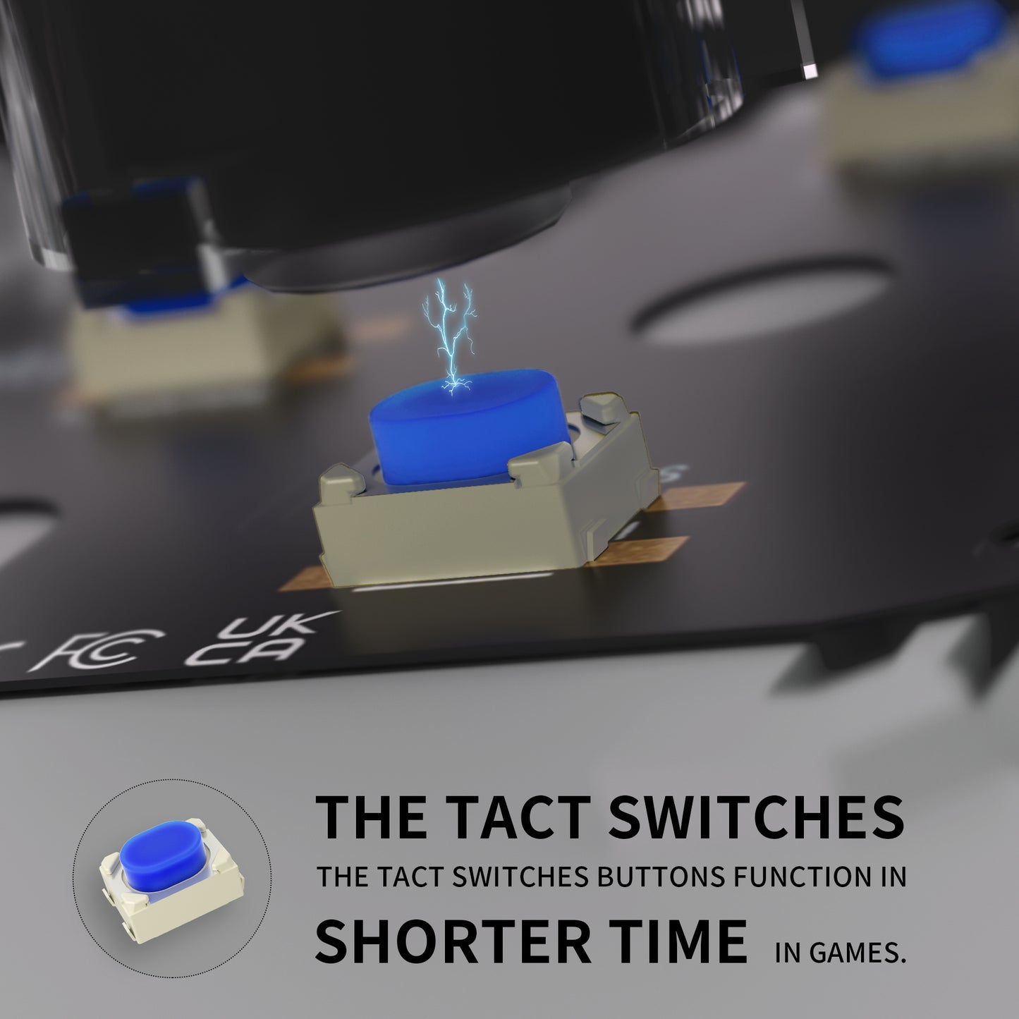 eXtremeRate Retail Custom Tactile Dpad & Action Buttons Face Clicky Kit V3 for ps5 Controller BDM-030