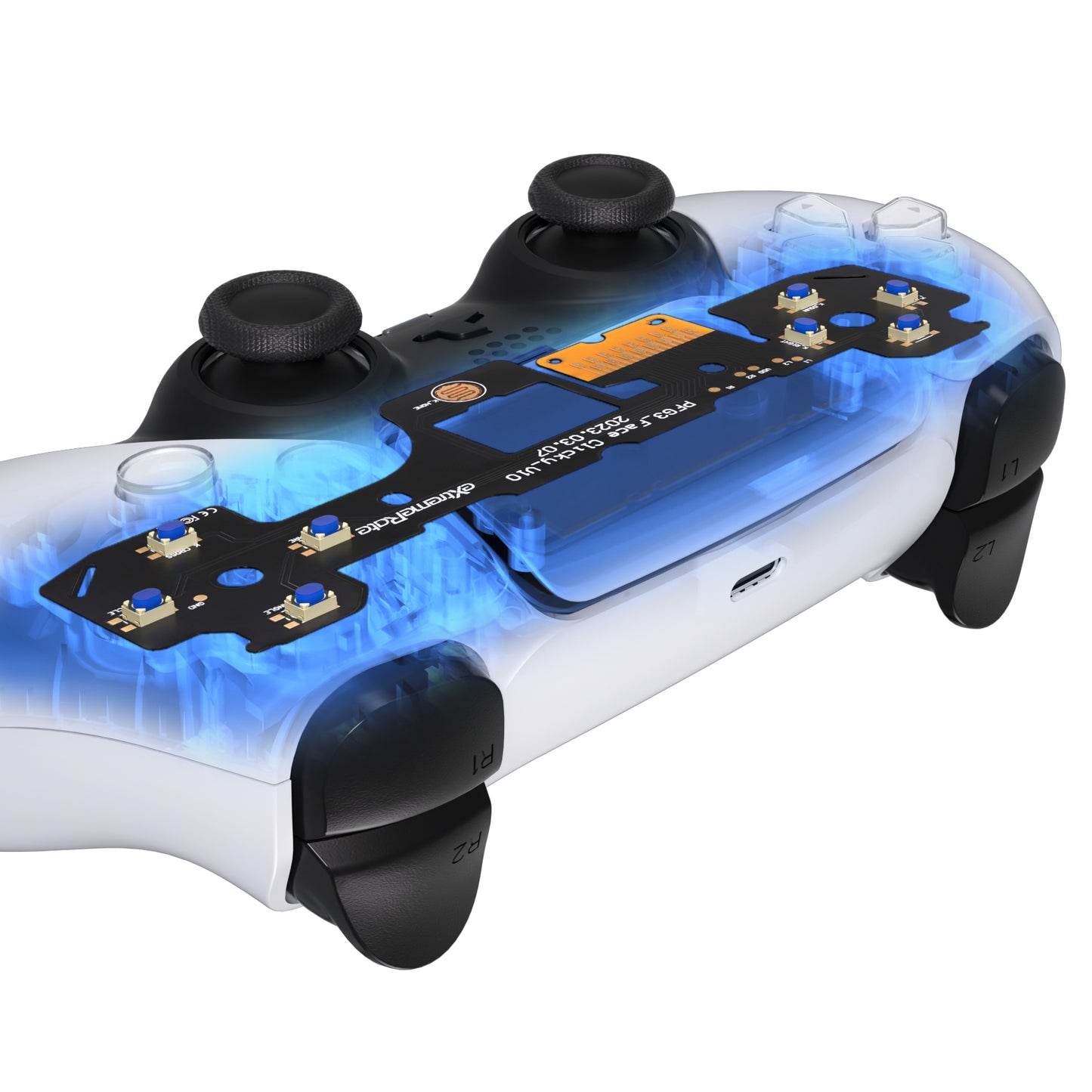 eXtremeRate Retail Custom Tactile Dpad & Action Buttons Face Clicky Kit V3 for ps5 Controller BDM-030