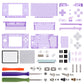 eXtremeRate Replacement Full Housing Shell & Buttons with Screen Lens for Nintendo DS Lite NDSL - Clear Atomic Purple