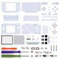 eXtremeRate Replacement Full Housing Shell & Buttons with Screen Lens for Nintendo DS Lite NDSL - Clear Glacier Blue