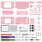 eXtremeRate Replacement Full Housing Shell & Buttons with Screen Lens for Nintendo DS Lite NDSL - Cherry Pink