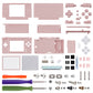 eXtremeRate Replacement Full Housing Shell & Buttons with Screen Lens for Nintendo DS Lite NDSL - Cherry Blossoms Pink