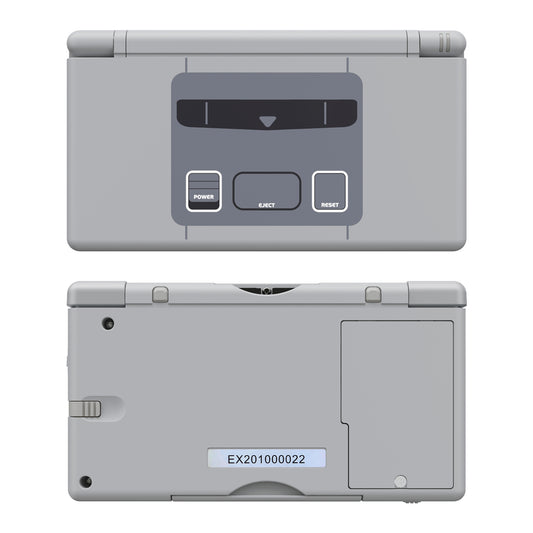 eXtremeRate Replacement Full Housing Shell & Buttons with Screen Lens for Nintendo DS Lite NDSL - SFC SNES Classic EU Style