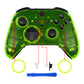 eXtremeRate Replacement Front Housing Shell Case with Accent Rings for Xbox One Elite Series 2 & Elite 2 Core Controller (Model 1797) - Clear Lime Green