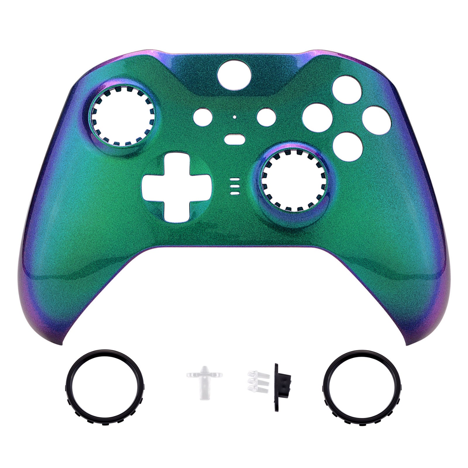 eXtremeRate Chameleon Green Purple Faceplate Cover, Front Housing eXtremeRate Chameleon Green Purple Faceplate Cover, Front Housing