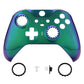 Chameleon Green Purple Faceplate Cover, Glossy Front Housing Shell Case Replacement Kit for Xbox One Elite Series 2 Controller (Model 1797 and Core Model 1797) - Thumbstick Accent Rings Included - ELP302 eXtremeRate