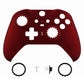 Scarlet Red Soft Touch Grip Faceplate Cover, Front Housing Shell Case Replacement Kit for Xbox One Elite Series 2 Controller (Model 1797 and Core Model 1797) - Thumbstick Accent Rings Included - ELP303 eXtremeRate