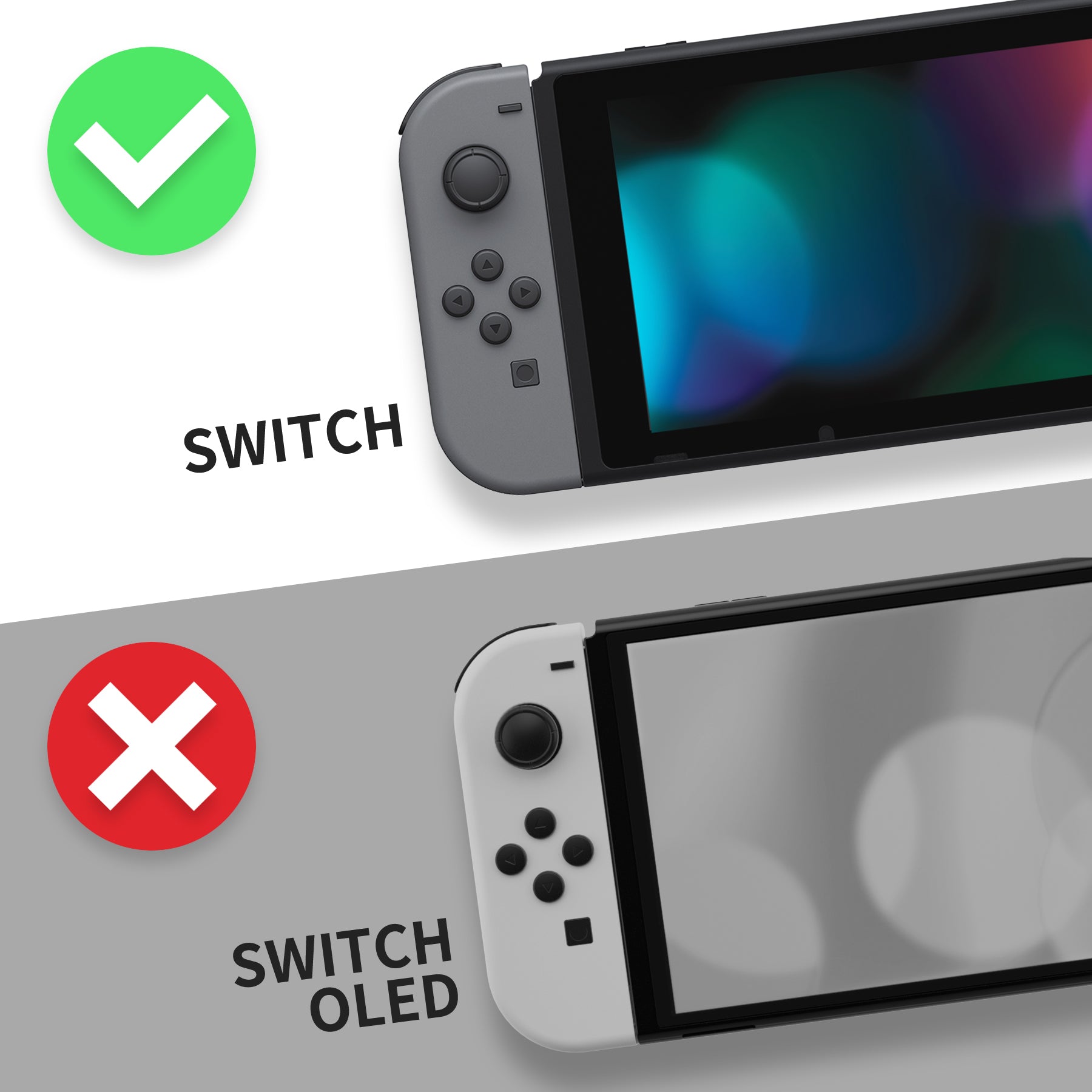 eXtremeRate Custom Replacement Faceplate for Nintendo Switch