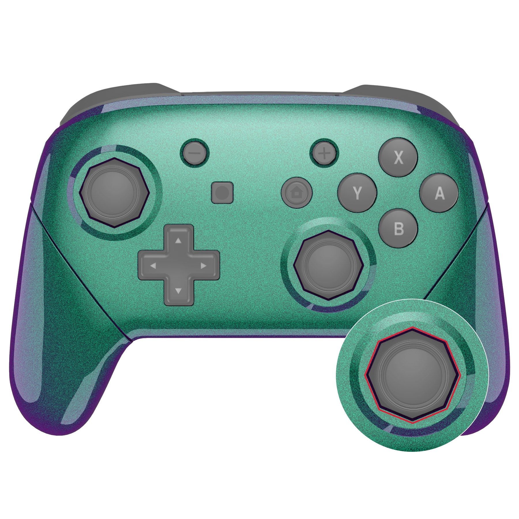 eXtremeRate Chameleon Green Purple Faceplate Backplate Handles