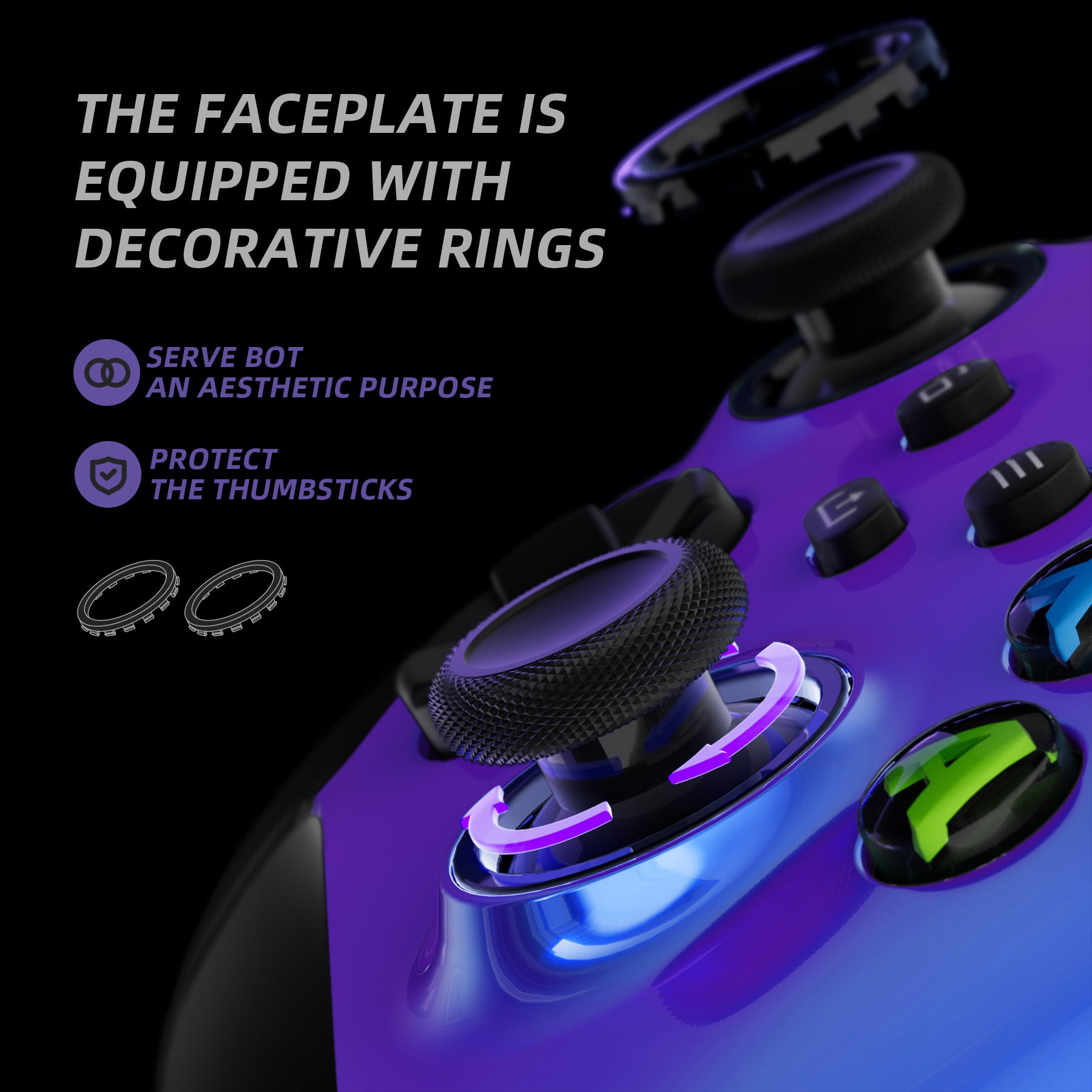 eXtremeRate Chameleon Purple Blue ASR Version Performance