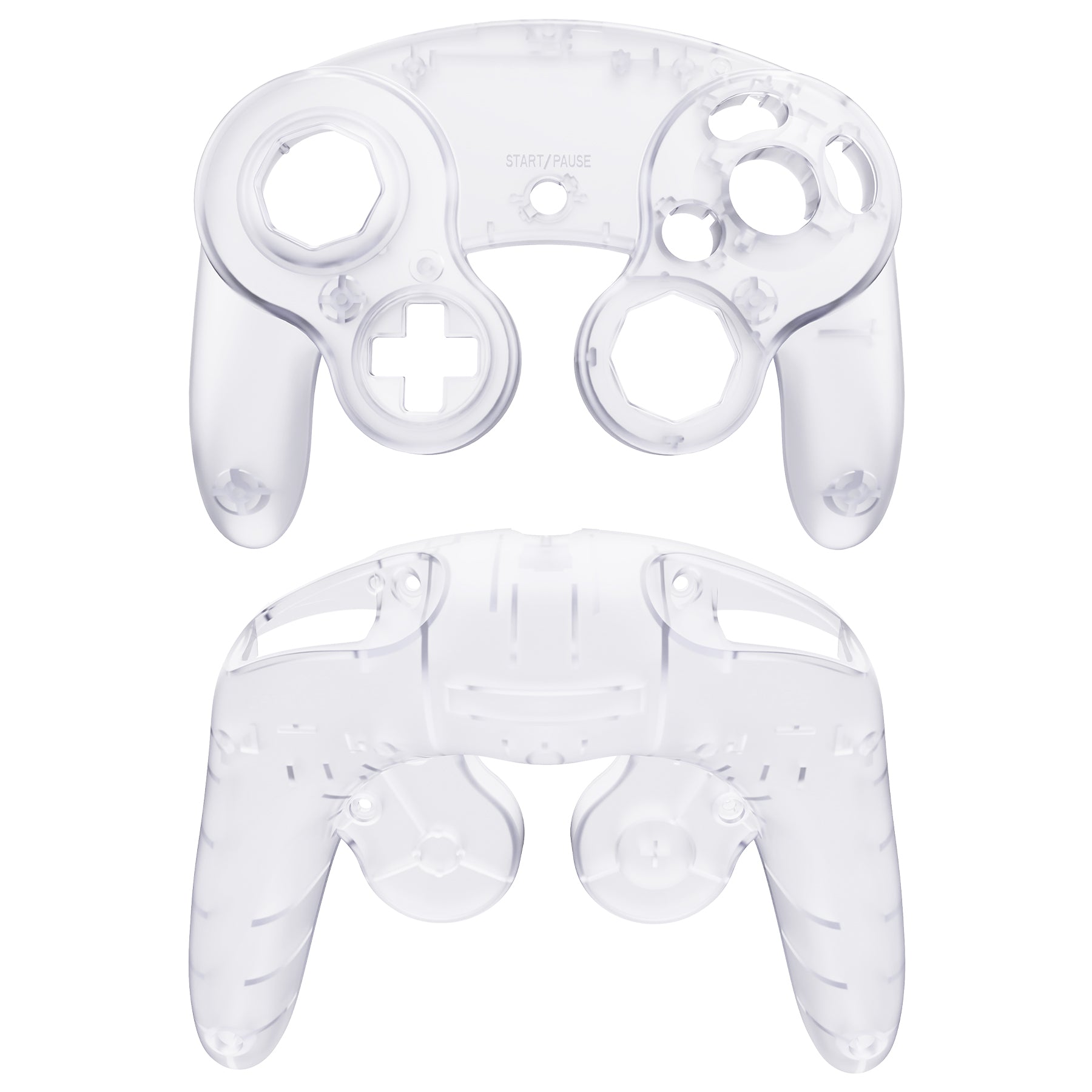 eXtremeRate Clear Faceplate Backplate for Nintendo Gamecube