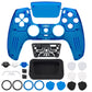 eXtremeRate LUNA Redesigned Replacement Front Shell with Touchpad Compatible with PS5 Controller BDM-010/020/030/040/050- Clear Blue