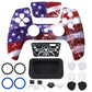 eXtremeRate LUNA Redesigned Replacement Front Shell with Touchpad Compatible with PS5 Controller BDM-010/020/030/040/050 - Impression US Flag