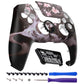 eXtremeRate LUNA Redesigned Replacement Front Shell with Touchpad Compatible with PS5 Controller BDM-010/020/030/040/050/060 - Blossom In The Darkness
