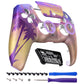 eXtremeRate LUNA Redesigned Replacement Front Shell with Touchpad Compatible with PS5 Controller BDM-010/020/030/040/050 - Neon Miami