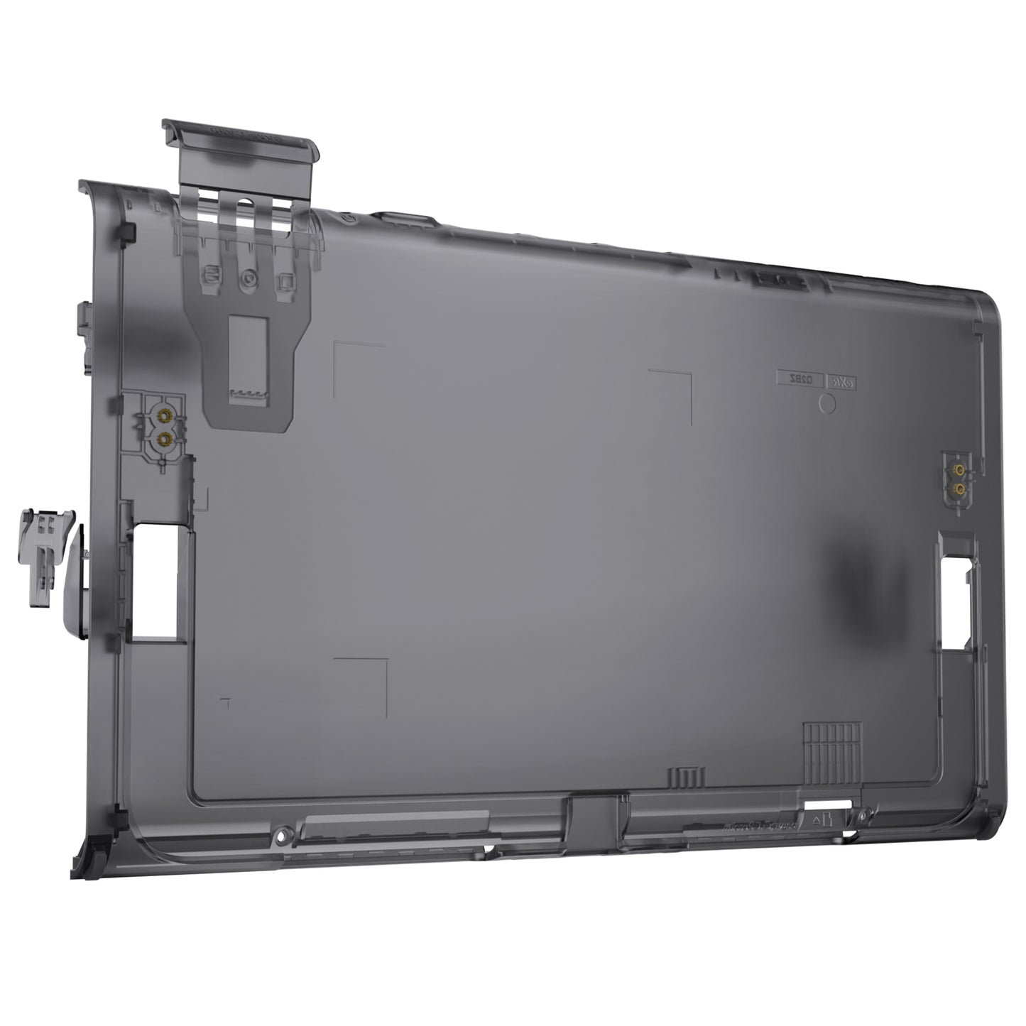 eXtremeRate Replacement DIY Rear Back Plate for Nintendo Switch 2 Handheld Console  (Without Kickstand) - Clear Slate Black