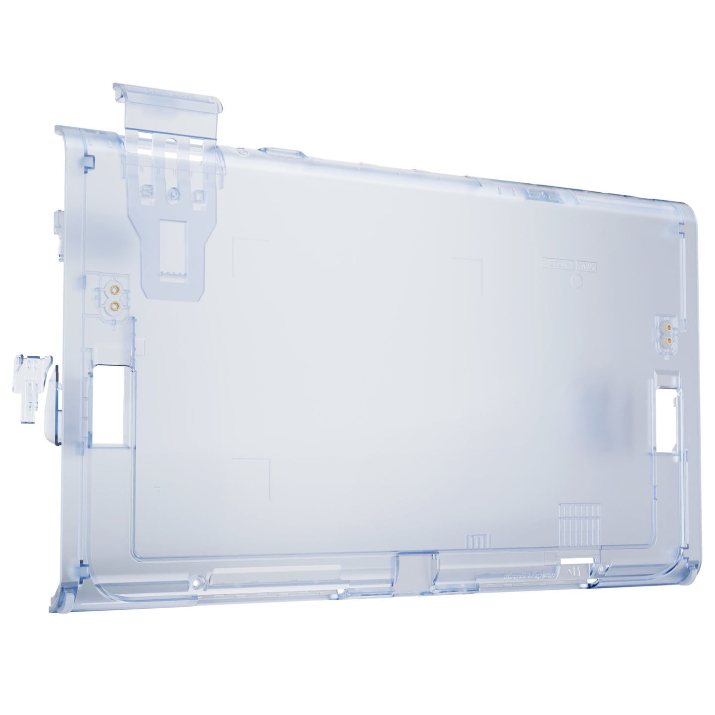 eXtremeRate Replacement DIY Rear Back Plate for Nintendo Switch 2 Handheld Console  (Without Kickstand) - Clear Glacier Blue