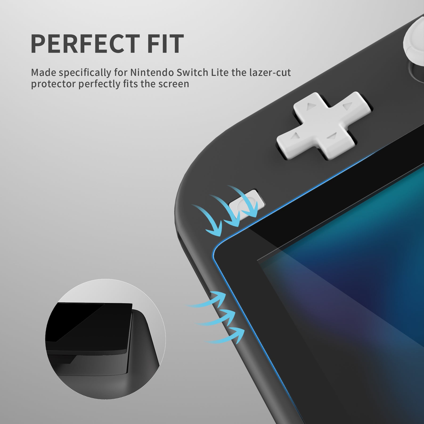 Tempered Glass Nintendo Switch Lite Screen Size Cm EXtremeRate