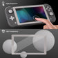 eXtremeRate Retail 2 Pack Fleeting Gray Border Transparent HD Saver Protector Film, Tempered Glass Screen Protector for Nintendo Switch Lite [Anti-Scratch, Anti-Fingerprint, Shatterproof, Bubble-Free] - HL734