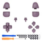 eXtremeRate Replacement Full Set Buttons Compatible with PS5 Controller BDM-030/040/050/060 - Dark Grayish Violet