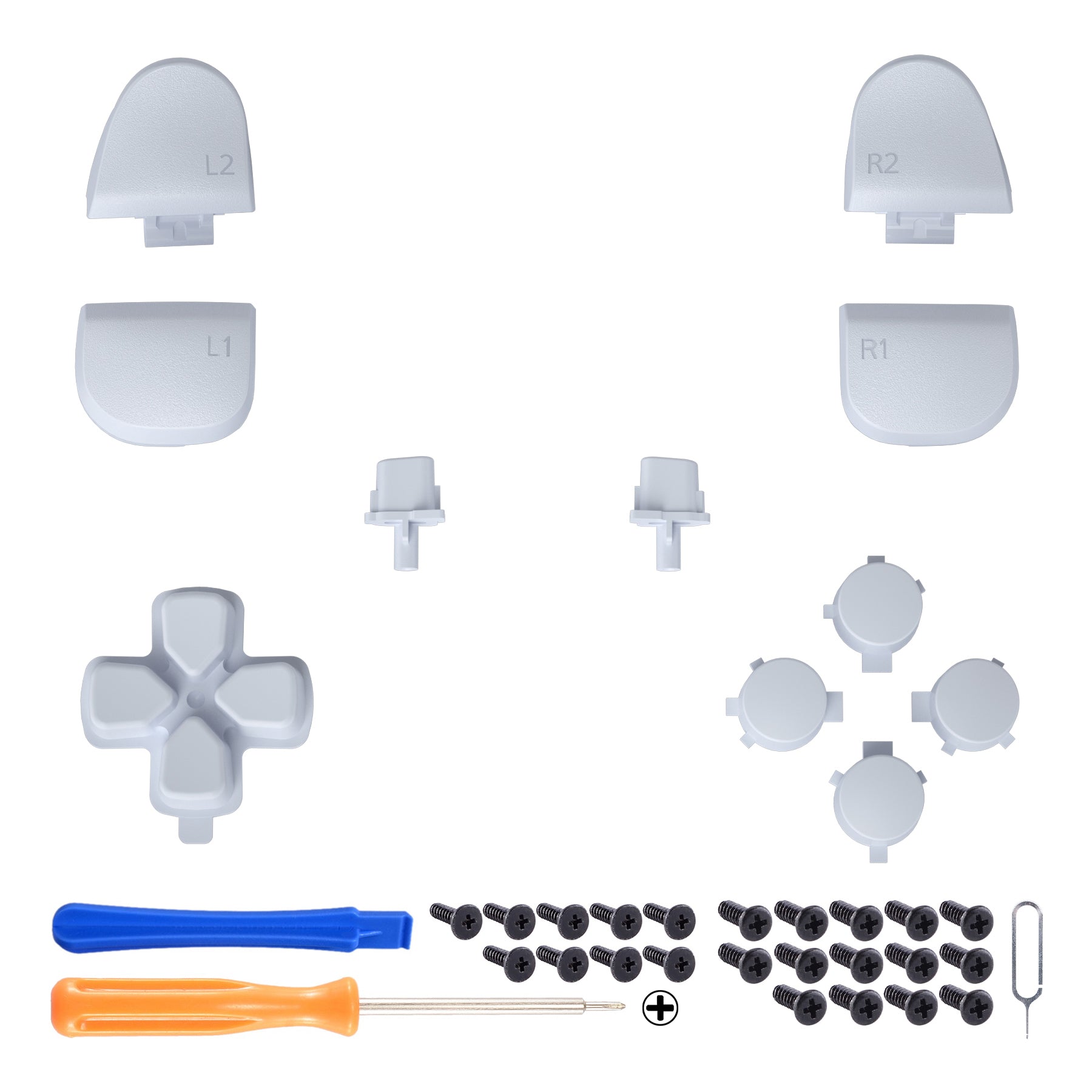 おもちゃ ps5 eXtremeRate Replacement Full Set Buttons Compatible with PS5