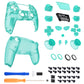 eXtremeRate LUNA Redesigned Replacement Full Set Shells with Buttons Compatible with PS5 Controller BDM-030/040/050 - Emerald Green