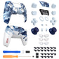 eXtremeRate LUNA Redesigned Replacement Full Set Shells with Buttons Compatible with PS5 Controller BDM-030/040/050 - Porcelain Dragon