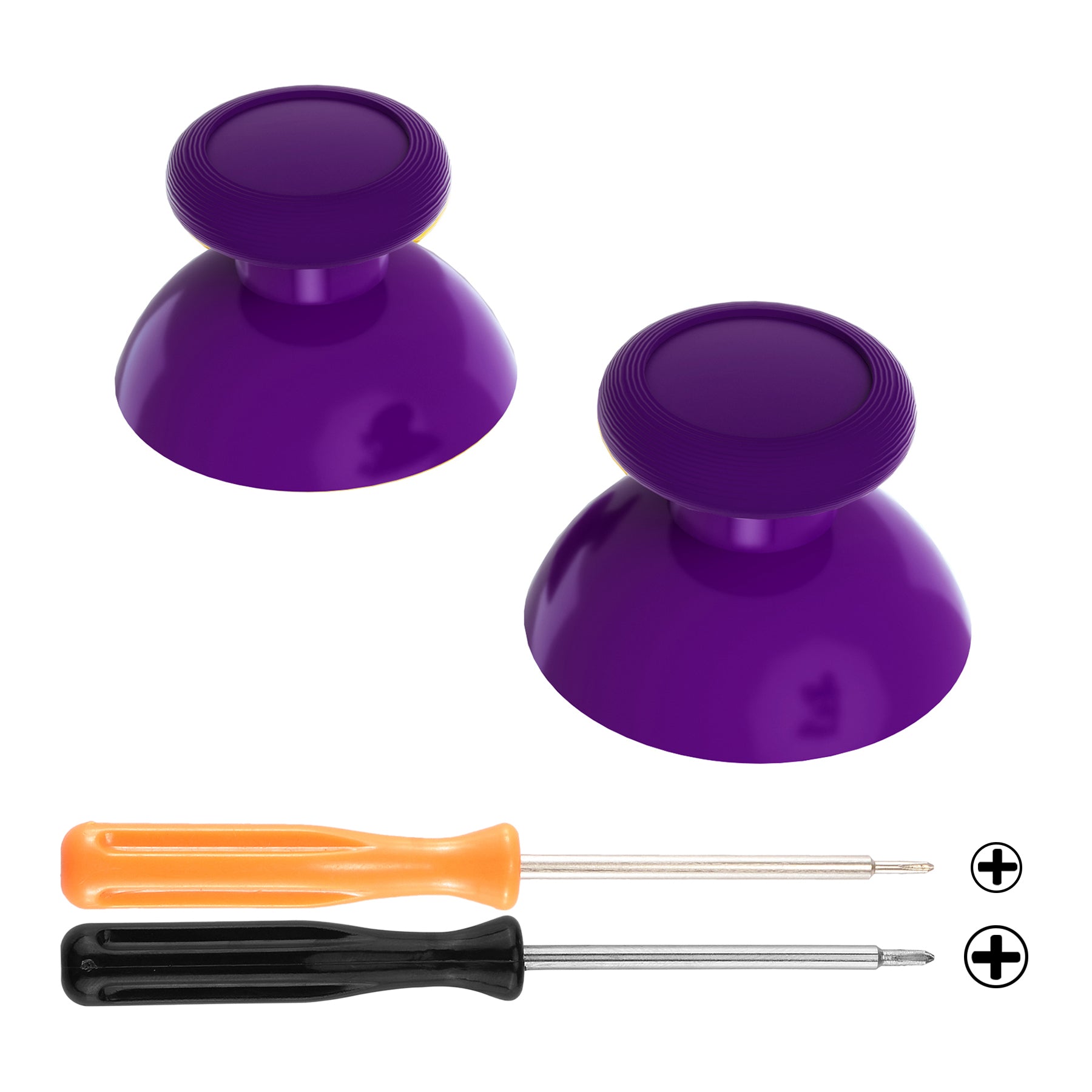 eXtremeRate Purple Replacement 3D Joystick Thumbsticks, Analog