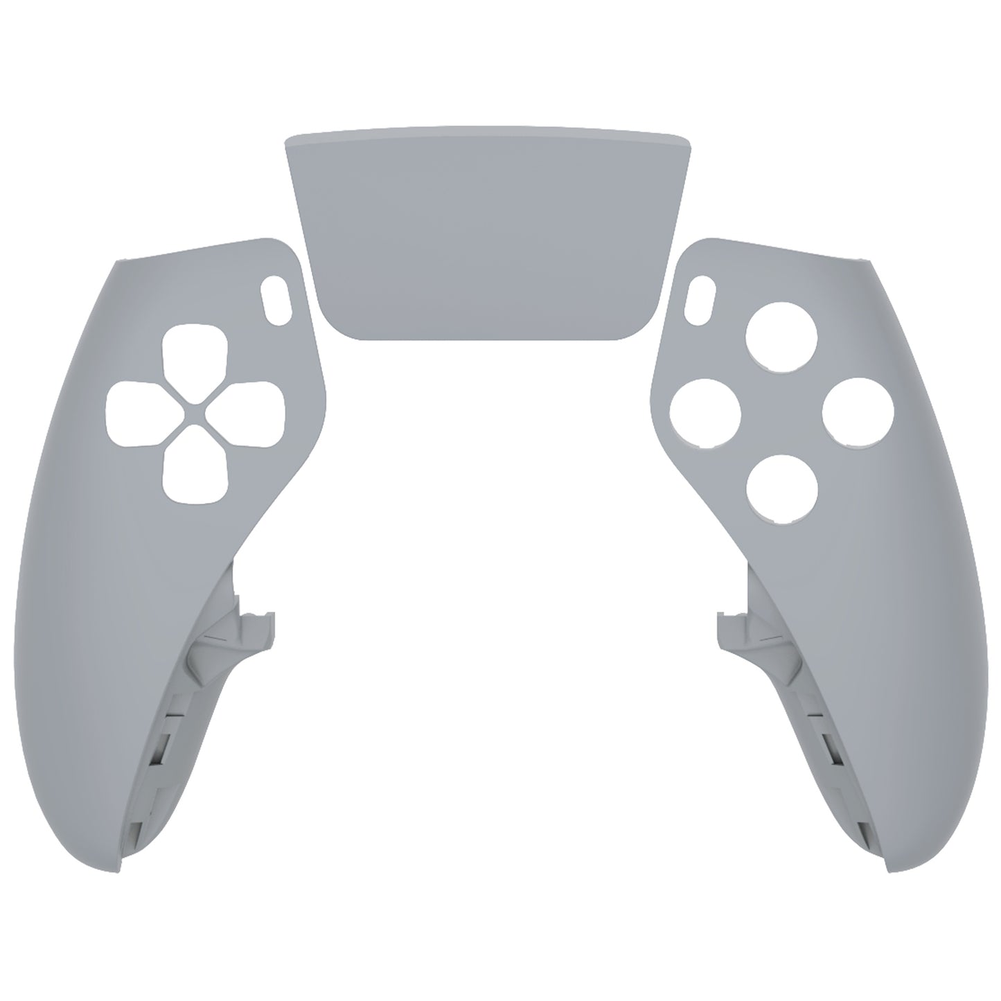 Replacement Left Right Front Housing Shell with Touchpad Compatible with PS5 Edge Controller - New Hope Gray eXtremeRate