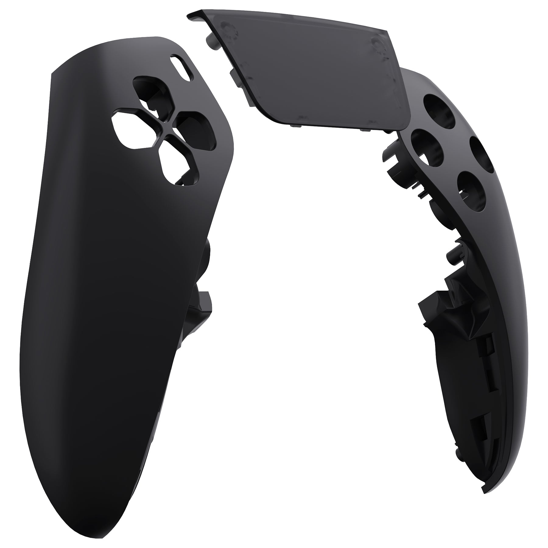 eXtremeRate Black Left Right Front Housing Shell with Touchpad
