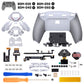 eXtremeRate SPARK Back Paddles Kit with OLED Display & Clicky Trigger Stops & Ergonomic Grips for PS5 Controller BDM-030/040/050/060 - Rubberized White & Gray