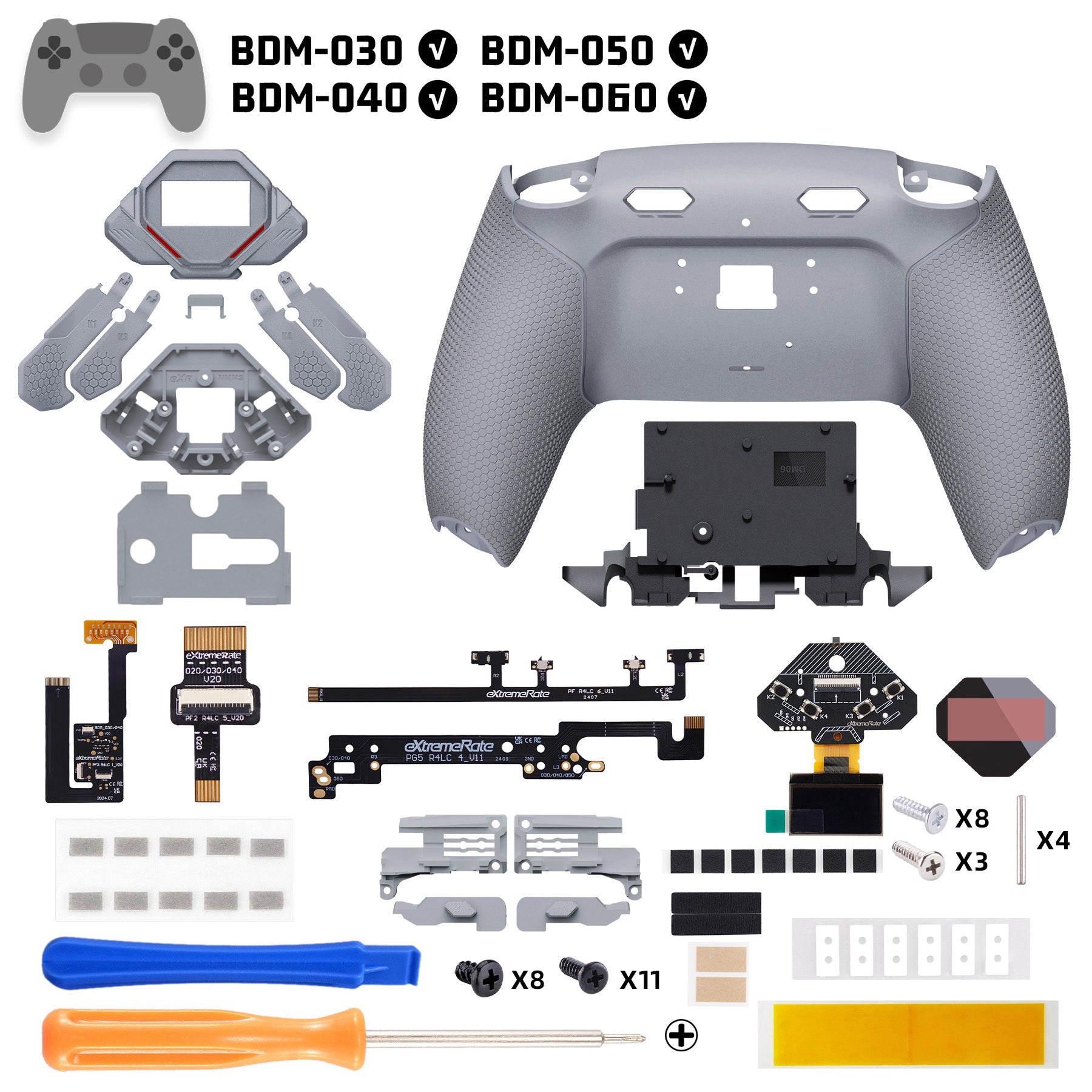 eXtremeRate SPARK Back Paddles Kit with OLED Display & Clicky
