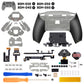 eXtremeRate SPARK Back Paddles Kit with OLED Display & Clicky Trigger Stops & Ergonomic Grips for PS5 Controller BDM-030/040/050/060 - Rubberized Clear Black